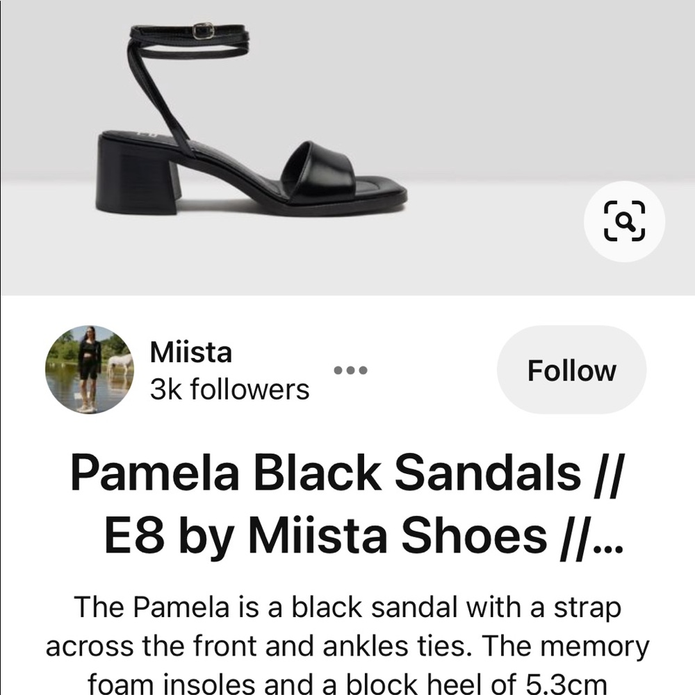 SOLD OUT Miista Pamela tie buckle sandals NWOT. Comfy, high quality, never worn